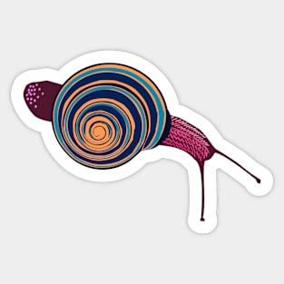 turn snail Sticker